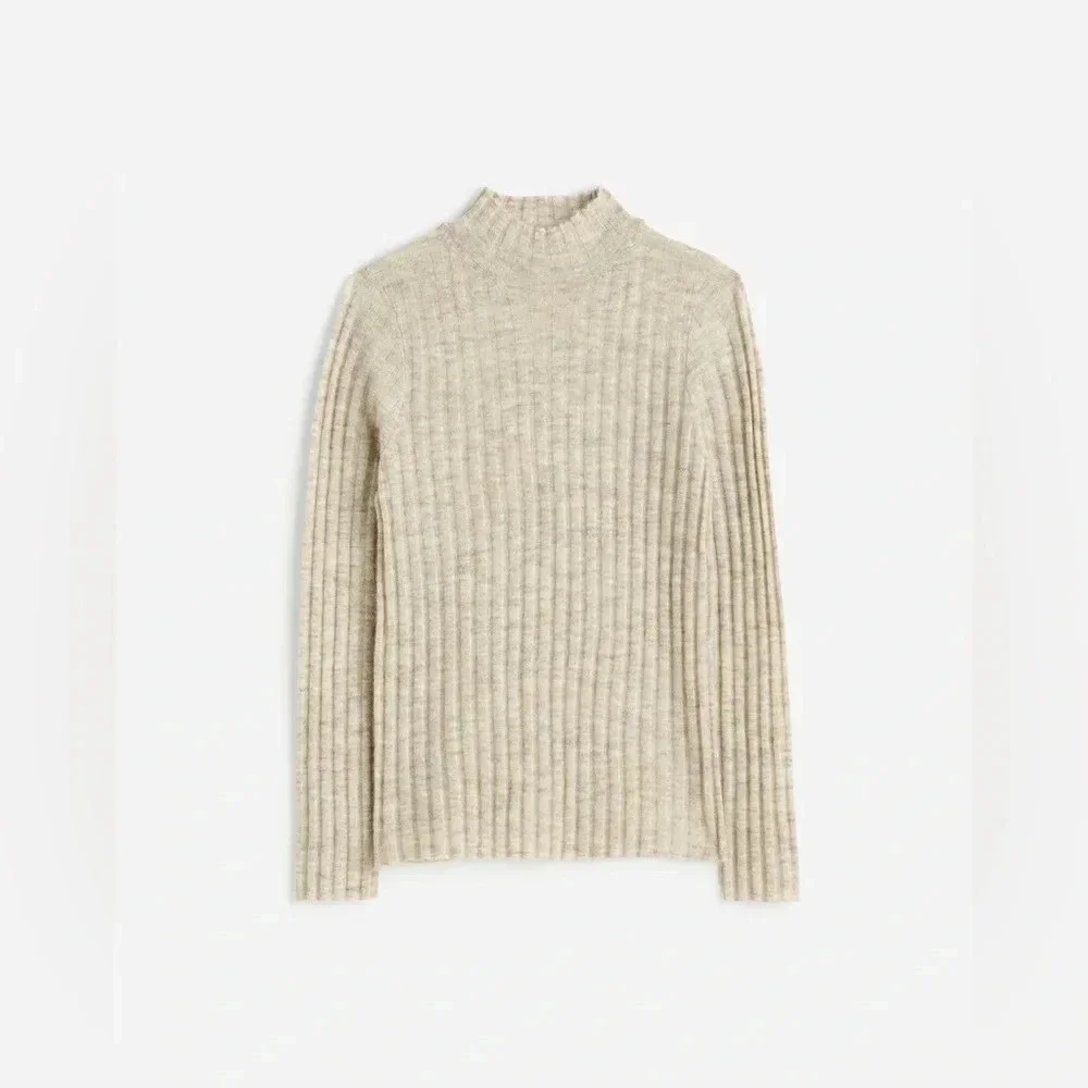 Madewell Women’s Alpaca-Blend Mockneck Sweater